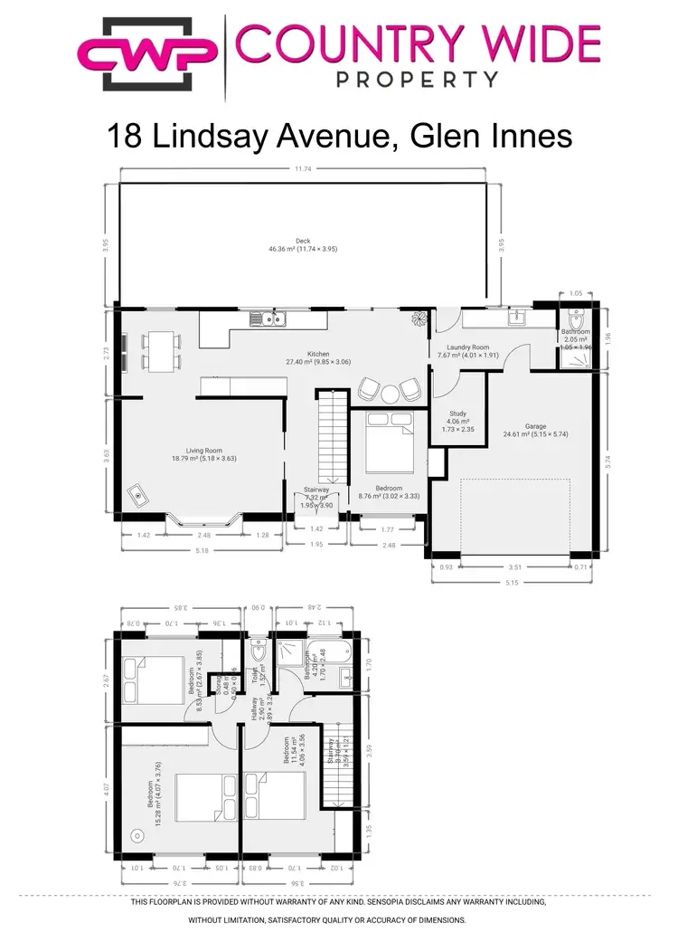 Floorplan of Homely house listing, 18 Lindsay Avenue, Glen Innes NSW 2370