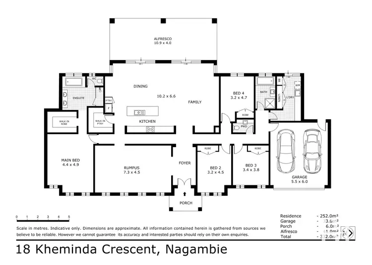 Floorplan of Homely house listing, 18 Kheminda Crescent, Nagambie VIC 3608