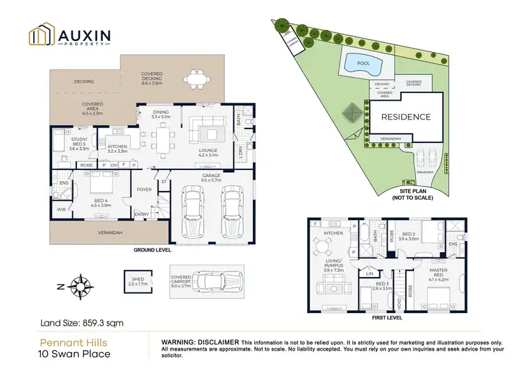 Floorplan of Homely house listing, 10 Swan Place, Pennant Hills NSW 2120