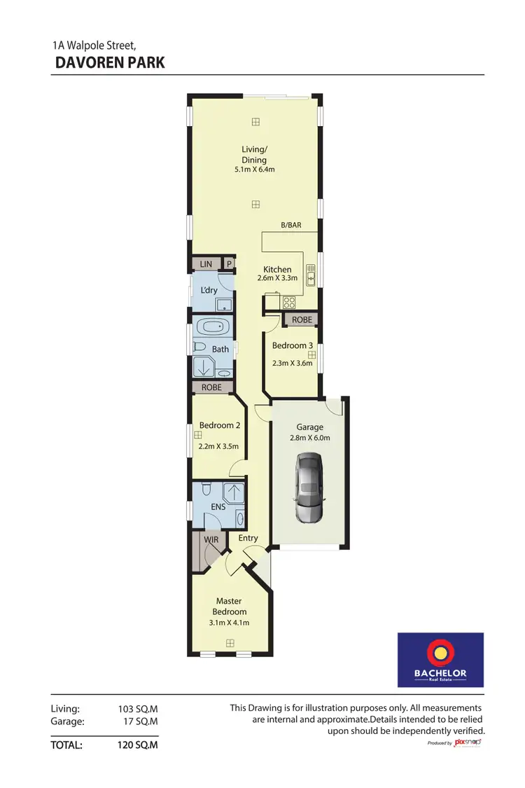 Floorplan of Homely house listing, 1A Walpole Street, Davoren Park SA 5113