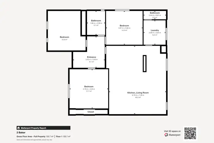 Floorplan of Homely house listing, 2 Baker Street, Nhill VIC 3418