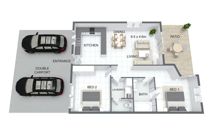 Floorplan of Homely unit listing, 8/11 Sonder Crescent, Bakewell NT 832