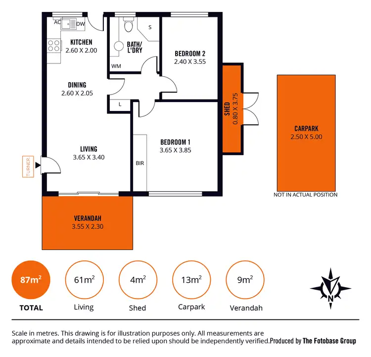 Floorplan of Homely unit listing, 9/341 Sir Donald Bradman Drive, Brooklyn Park SA 5032