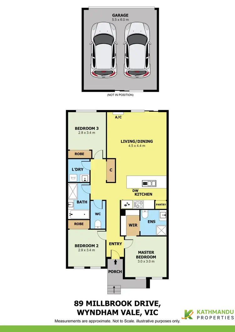 Floorplan of Homely house listing, 89 Millbrook Drive, Wyndham Vale VIC 3024