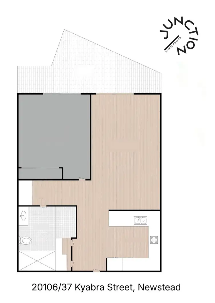 Floorplan of Homely unit listing, 20106/37 Kyabra Street, Newstead QLD 4006