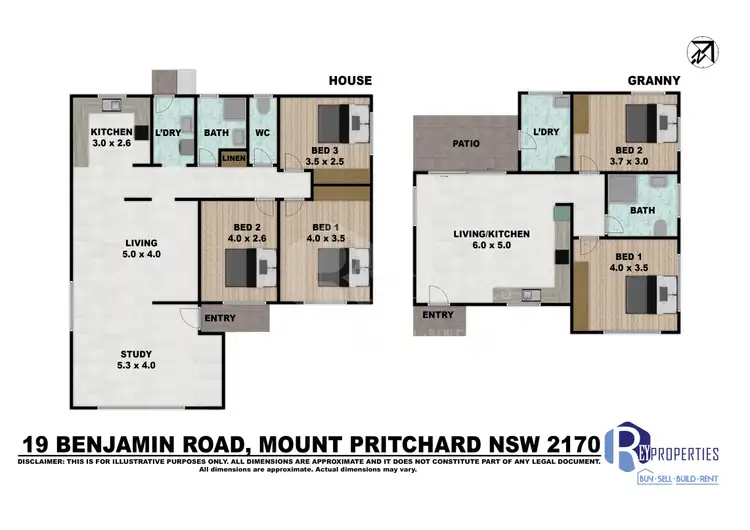 Floorplan of Homely house listing, 19 & 19A Benjamin Road, Mount Pritchard NSW 2170