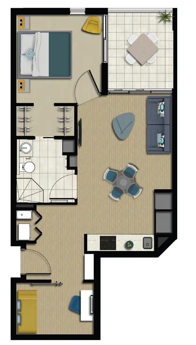 Floorplan of Homely apartment listing, 510 Saint Pauls Terrace, Bowen Hills QLD 4006
