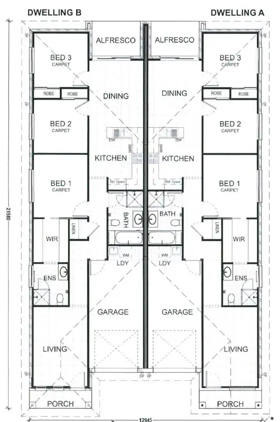 Floorplan of Homely semi-detached listing, 9b Violet Road, Hamlyn Terrace NSW 2259