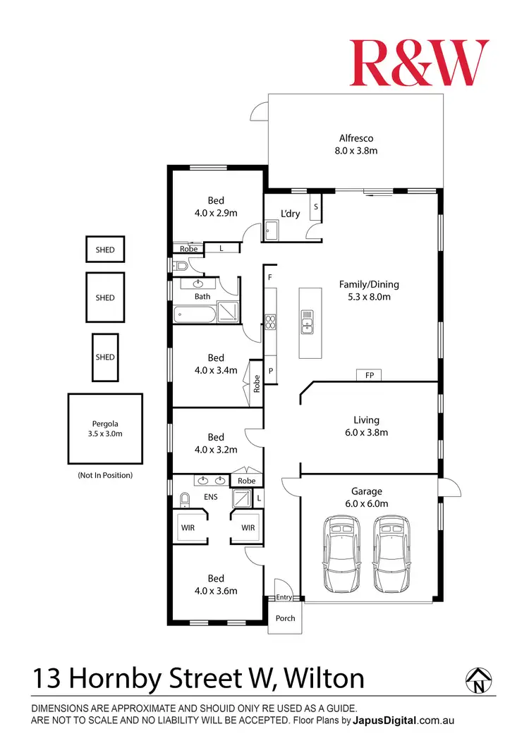Floorplan of Homely house listing, 13 HORNBY STREET, Wilton NSW 2571