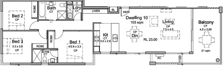 Floorplan of Homely apartment listing, 10/87 Ocean Parade, Coffs Harbour NSW 2450
