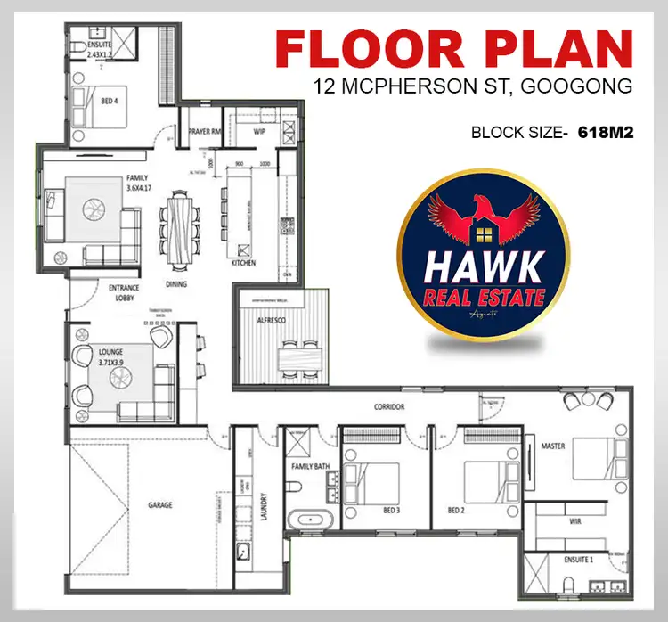 Floorplan of Homely house listing, 12 McPherson Street, Googong NSW 2620
