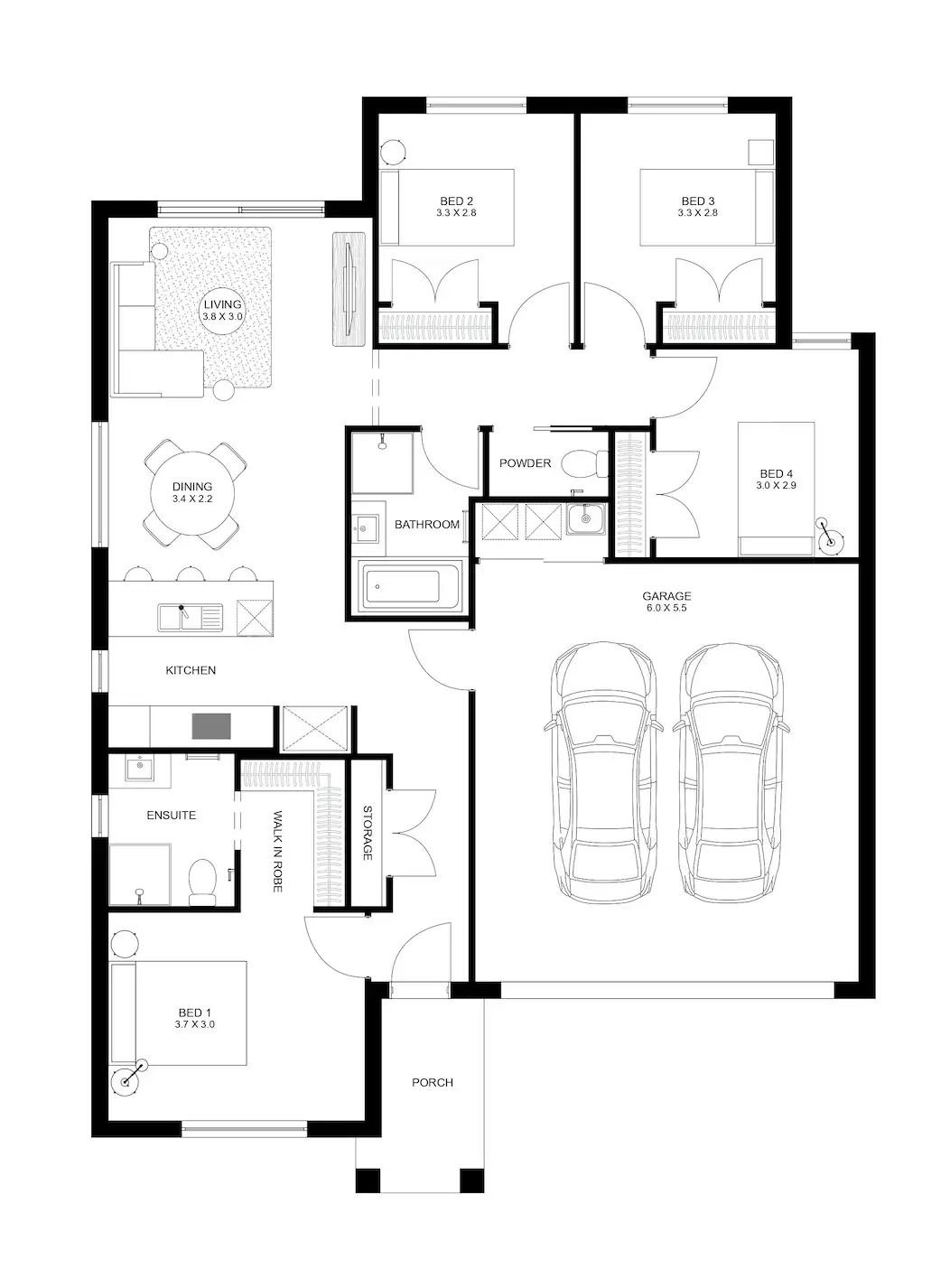 Floorplan of Homely house listing, Lot 611 Langton Street, Rowville VIC 3178