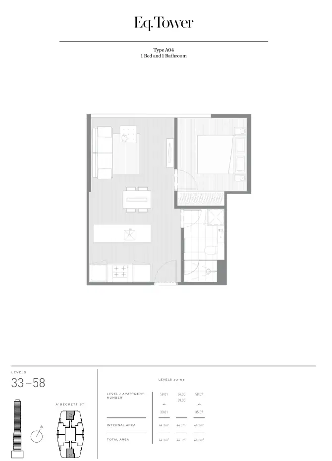 Floorplan of Homely apartment listing, 2701/135 A'Beckett Street, Melbourne VIC 3000