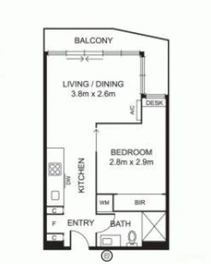 Floorplan of Homely apartment listing, 205/19 Hanover Street, Oakleigh VIC 3166
