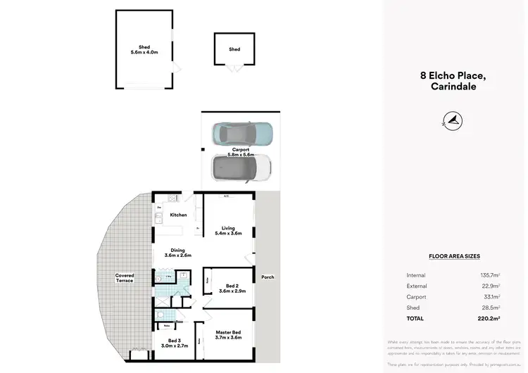 Floorplan of Homely house listing, 8 Elcho Place, Carindale QLD 4152