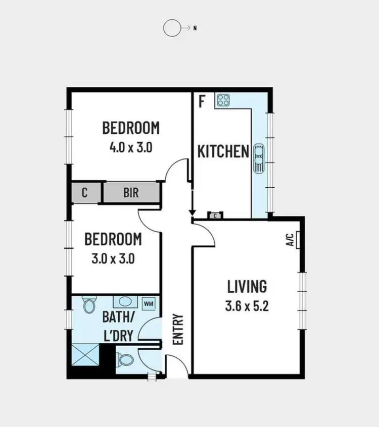 Floorplan of Homely unit listing, 2/330 Riversdale Road, Hawthorn East VIC 3123