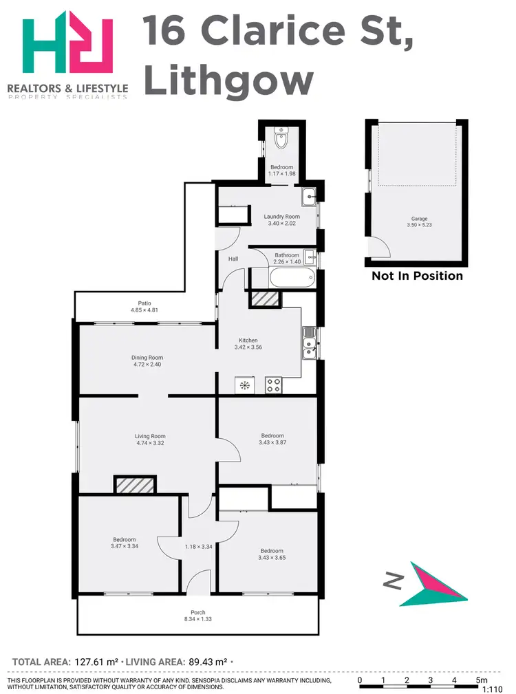 Floorplan of Homely house listing, 16 Clarice Street, Lithgow NSW 2790