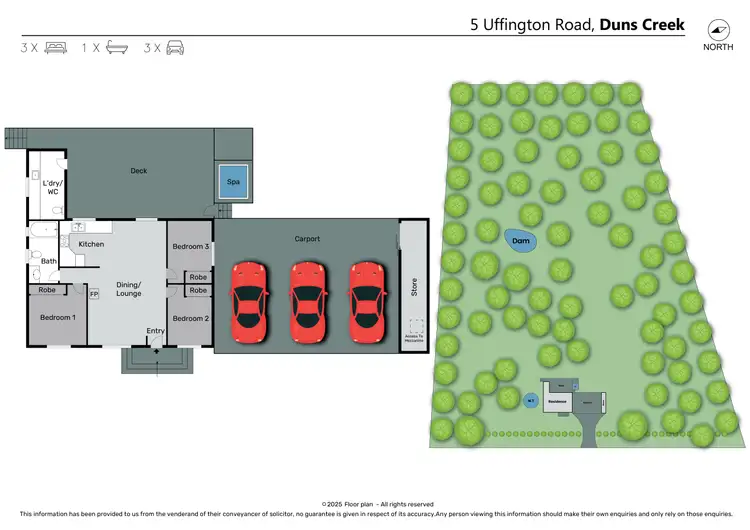 Floorplan of Homely house listing, 5 Uffington Road, Duns Creek NSW 2321