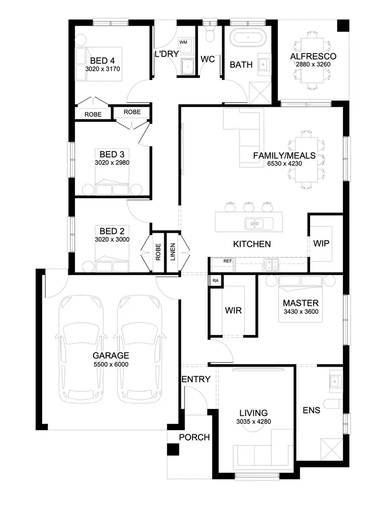 Floorplan of Homely house listing, Lot 34 Galloway Street, Moe VIC 3825