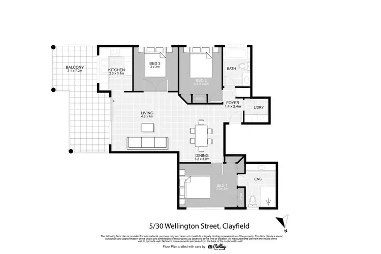 Floorplan of Homely unit listing, 5/30 Wellington Street, Clayfield QLD 4011