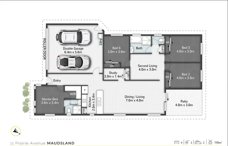 Floorplan of Homely house listing, 11 Prairie Avenue, Maudsland QLD 4210
