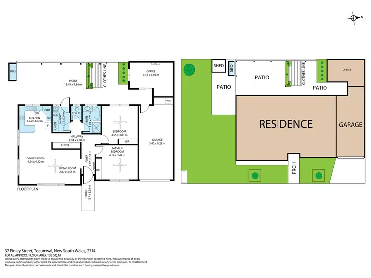 Floorplan of Homely unit listing, 6/37-39 Finley Street, Tocumwal NSW 2714