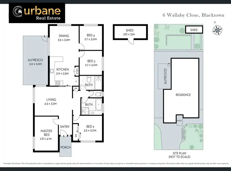 Floorplan of Homely house listing, 6 Wallaby Close, Blacktown NSW 2148