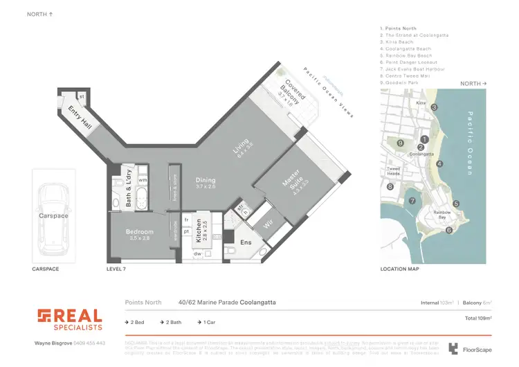 Floorplan of Homely unit listing, 40/62-66 Marine Parade, Coolangatta QLD 4225