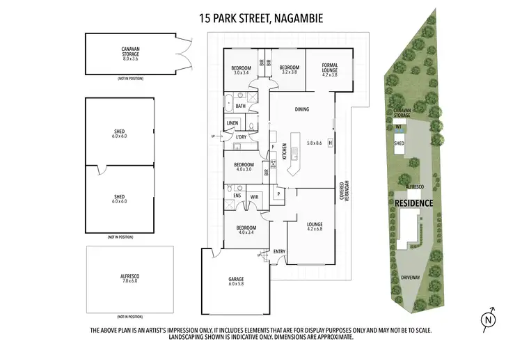 Floorplan of Homely house listing, 15 PARK STREET, Nagambie VIC 3608