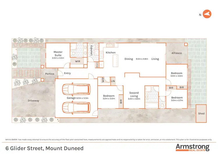 Floorplan of Homely house listing, 6 Glider Street, Mount Duneed VIC 3217