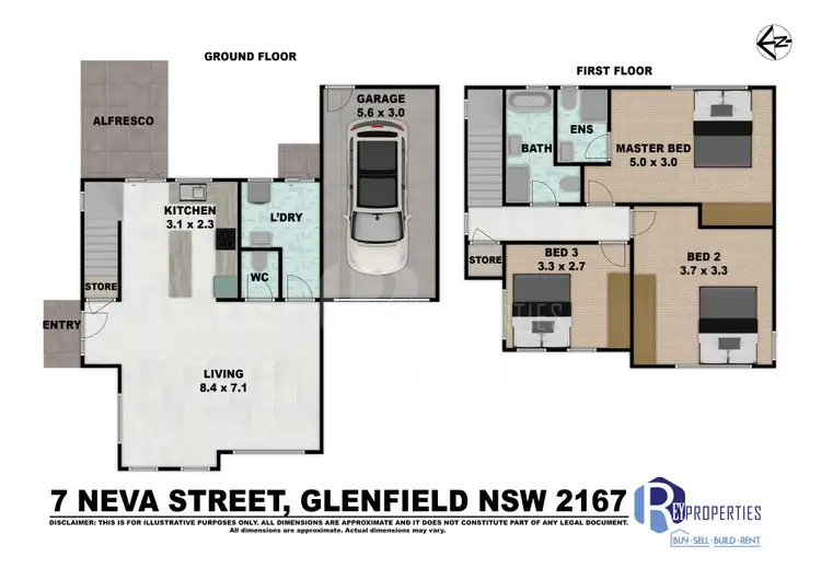Floorplan of Homely house listing, 7 Neva St, Glenfield NSW 2167