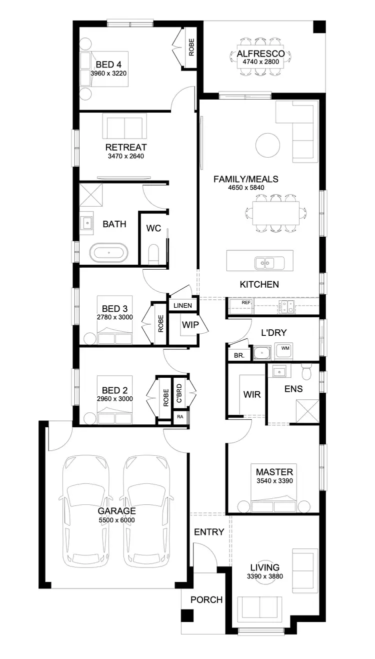 Floorplan of Homely house listing, Lot 42 Aberdeen Way, Moe VIC 3825
