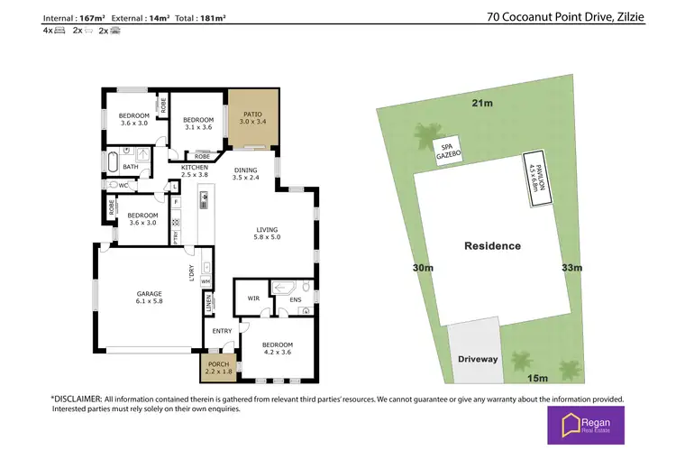 Floorplan of Homely house listing, 70 Cocoanut Point Drive, Zilzie QLD 4710