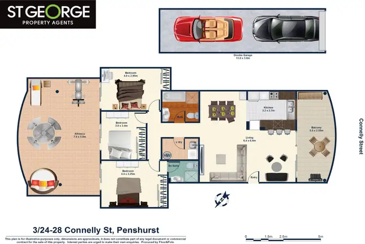 Floorplan of Homely apartment listing, 3/24 Connelly Street, Penshurst NSW 2222
