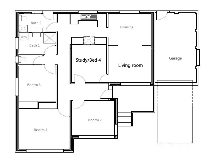 Floorplan of Homely house listing, 52 Lyttleton Crescent, Cook ACT 2614