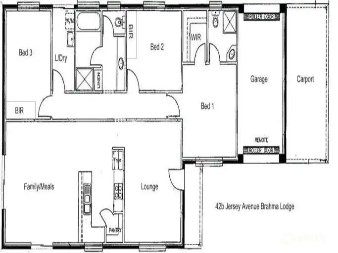 Floorplan of Homely house listing, 42B Jersey Avenue, Brahma Lodge SA 5109