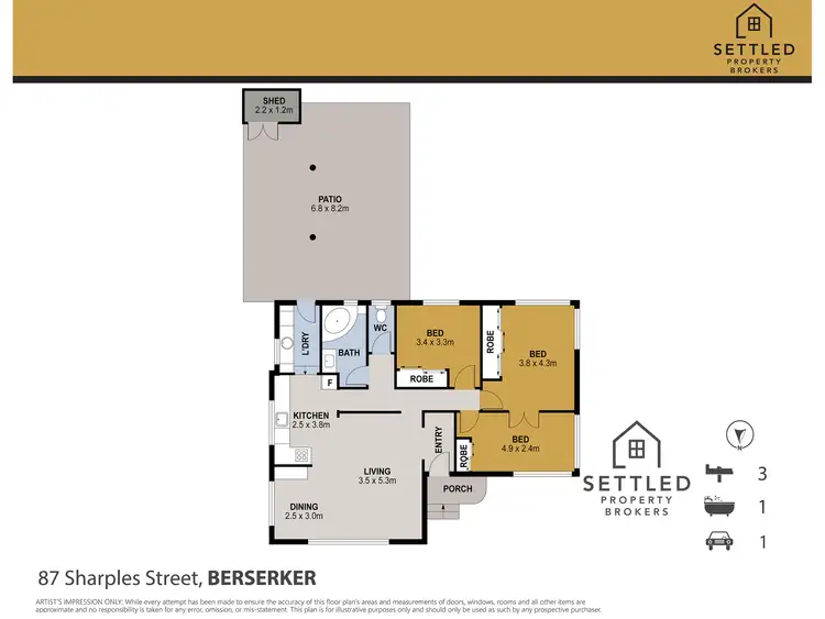 Floorplan of Homely house listing, 87 Sharples Street, Berserker QLD 4701
