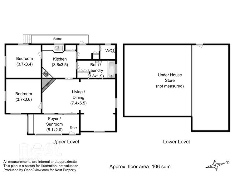 Floorplan of Homely house listing, 34 Oldham Avenue, New Town TAS 7008