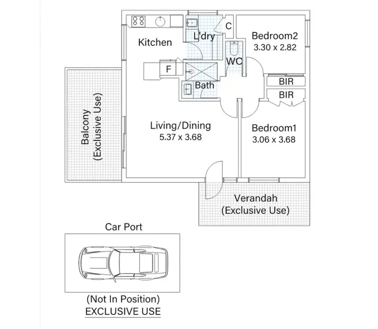 Floorplan of Homely apartment listing, 4/410 Barker Road, Subiaco WA 6008