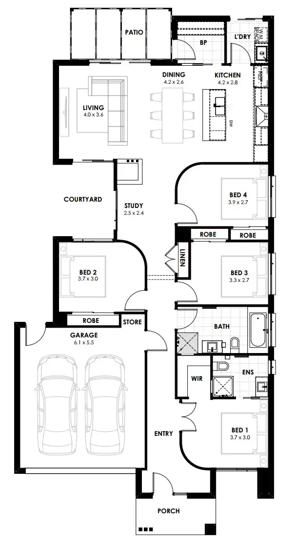 Floorplan of Homely house listing, Lot 3536 Unity Drive, Mount Duneed VIC 3217
