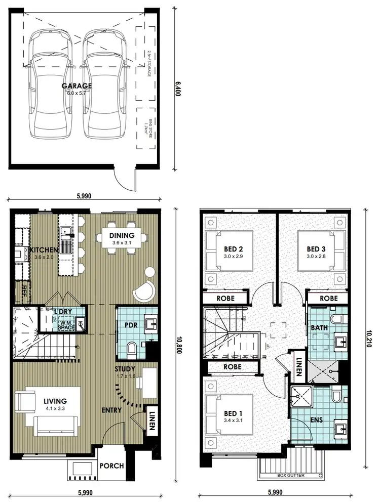Floorplan of Homely house listing, No 20B/Lot 7 Gardenvale Avenue, Mambourin VIC 3024