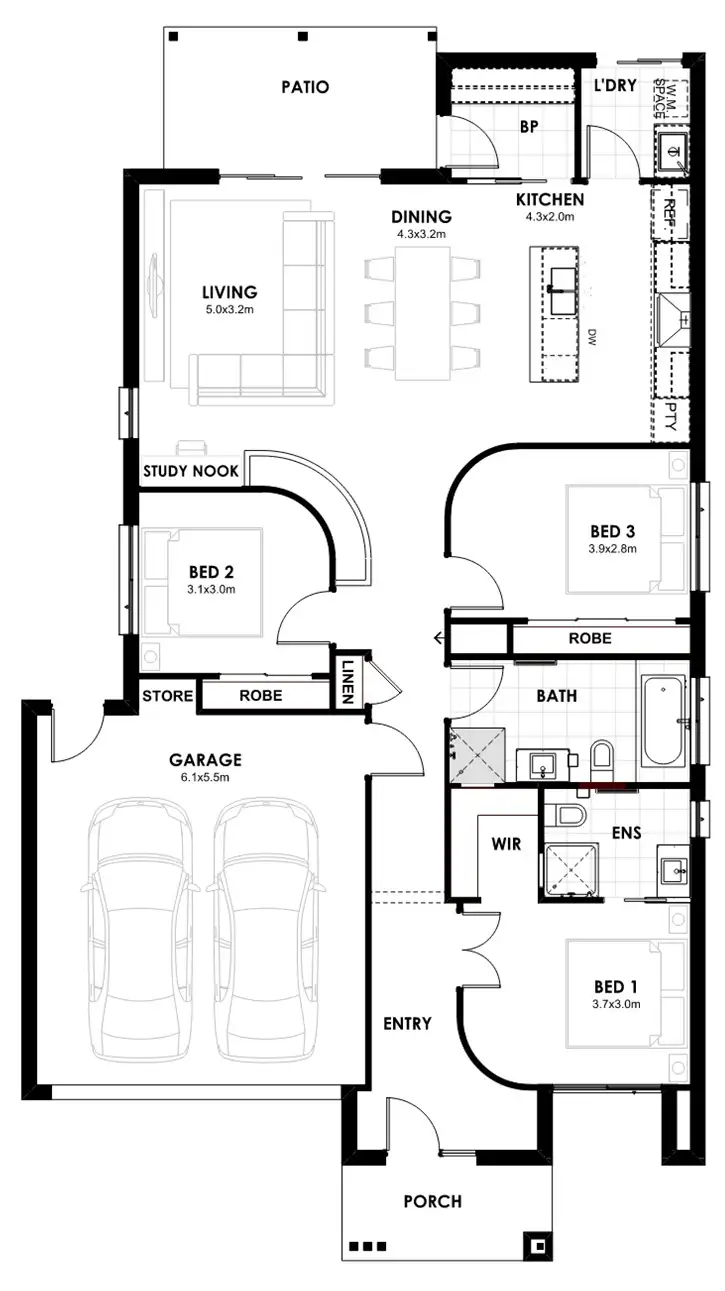 Floorplan of Homely house listing, Lot 1651 Delmare Drive, Leopold VIC 3224
