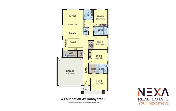 Floorplan of Homely house listing, 4 Foundation Avenue, Donnybrook VIC 3064