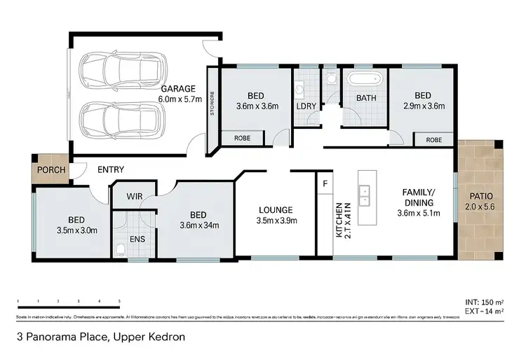 Floorplan of Homely house listing, 3 Panorama Place, Upper Kedron QLD 4055