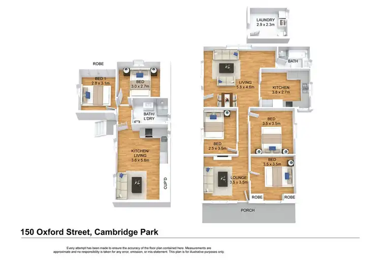 Floorplan of Homely house listing, 150 & 150a Oxford Street, Cambridge Park NSW 2747