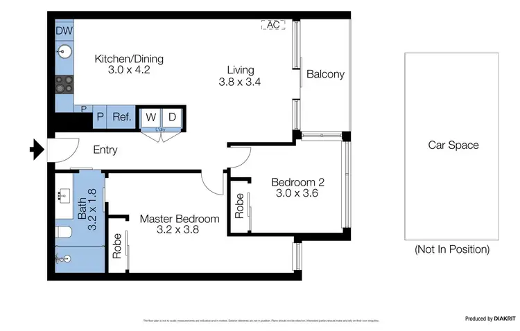 Floorplan of Homely apartment listing, 1303/22-24 Jane Bell Lane, Melbourne VIC 3000