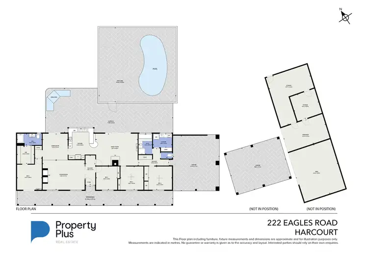 Floorplan of Homely rural property listing, 222 Eagles Road, Harcourt VIC 3453