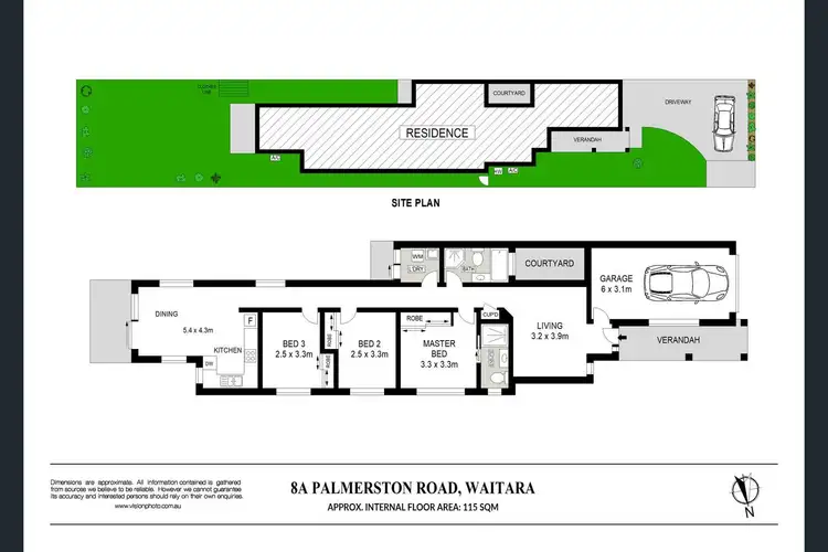 Floorplan of Homely house listing, 8A Palmerston Road, Waitara NSW 2077