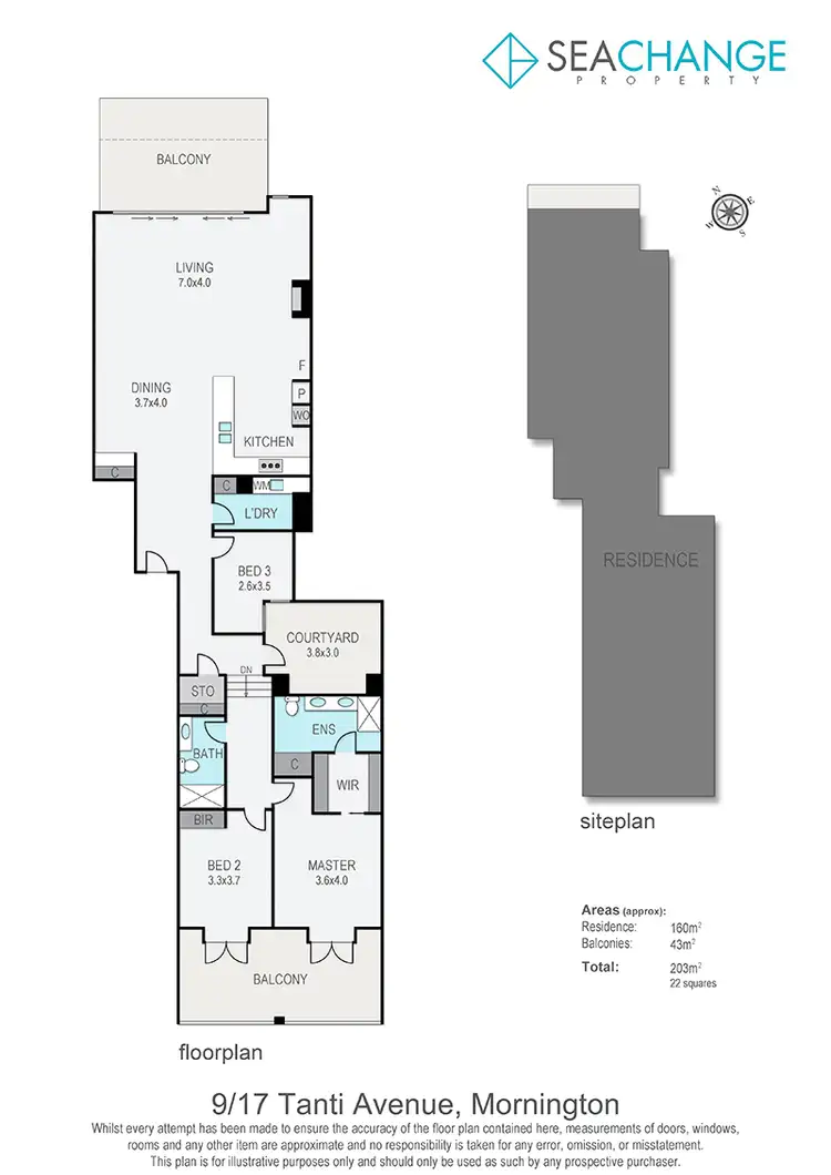 Floorplan of Homely house listing, 9/17 Tanti Avenue, Mornington VIC 3931