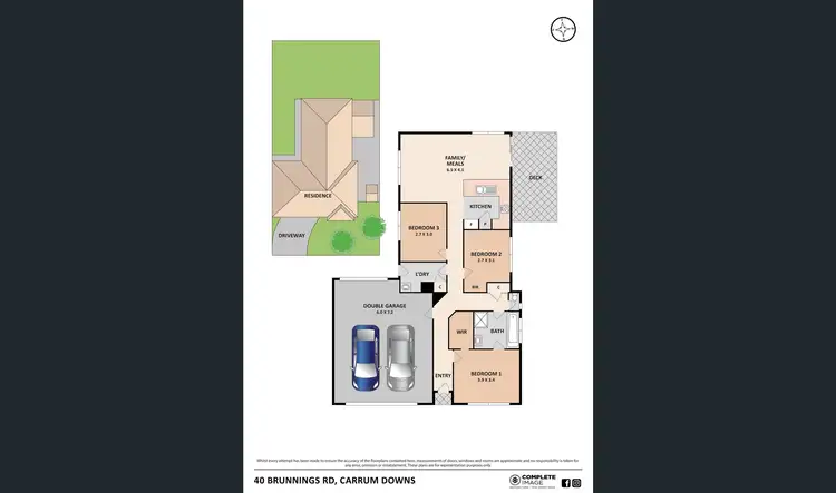Floorplan of Homely house listing, 40 Brunnings Road, Carrum Downs VIC 3201